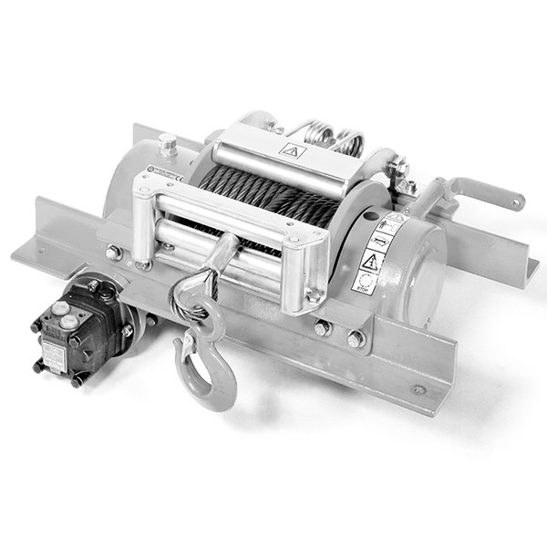 Hydraulic and mech. winches - worm drive system
